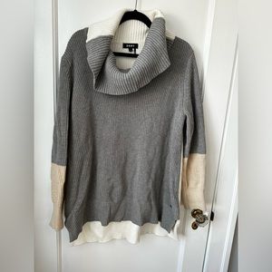 DKNY color block cowl neck sweater